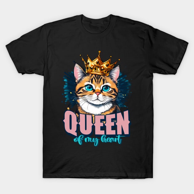 Queen of my heart my cat T-Shirt by design-lab-berlin